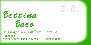 bettina baro business card